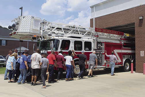 Crossett Fire Department dedicates new ladder truck